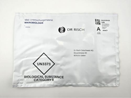 Versandtüten Mikrobiologie blau St. Gallen 25Stk *NEU* 