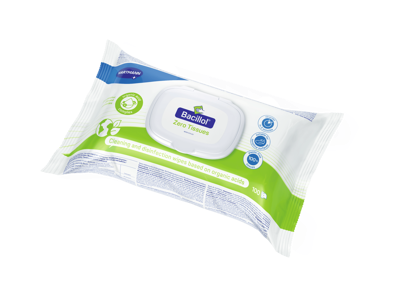 Bacillol Zero Flowpack à 100 lignettes 20 x 17 cm
 