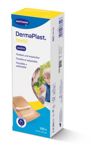 DermaPlast Textil Centro 4x6cm beige 100 pces 