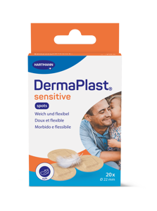 DermaPlast Sensi couleur chair Spots 20x ⌀22 mm
 