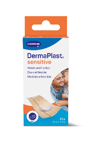DermaPlast Sensi couleur chair 4x10cm 10pces
 