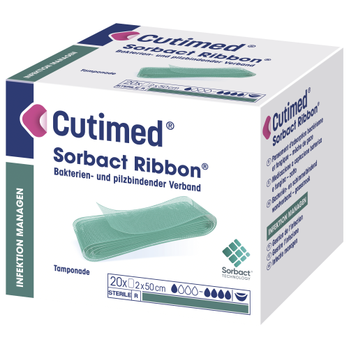 Cutimed Sorbact Ribbon 2x50cm 20 pièces 