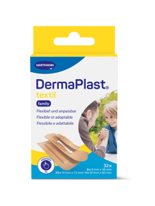 DERMAPLAST TEXTIL Family strips chair ass 32 pce 