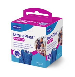 DermaPlast easy-rip, bleu 6 cm, 1 pièce 