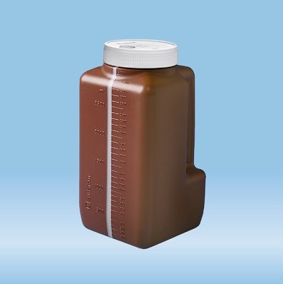 Récipient collecte d'urine 24h NFT 3l marron 1pce
 