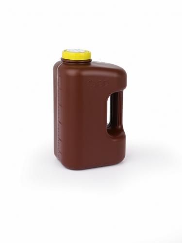 Récipient d. collecte urines 24h a. unité transfert 3L 1 pc. 