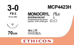 MONOCRYL PLUS monofilament non teint 1xFS-2 3-0 1x70 cm 36 p 