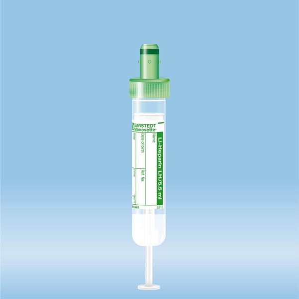 S-Monovette Lithium Heparin LH 5.5 ml grün 50 Stück 