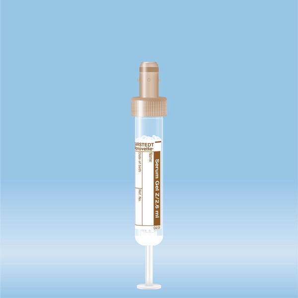 S-Monovette Serum Gel 2,6 ml marrone 50 unità 