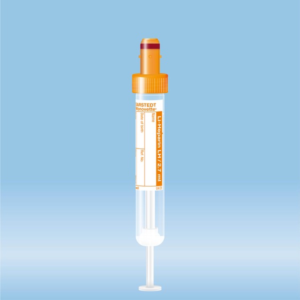 S-Monovette Lithium Heparin LH 2.7 ml orange 50 Stück 