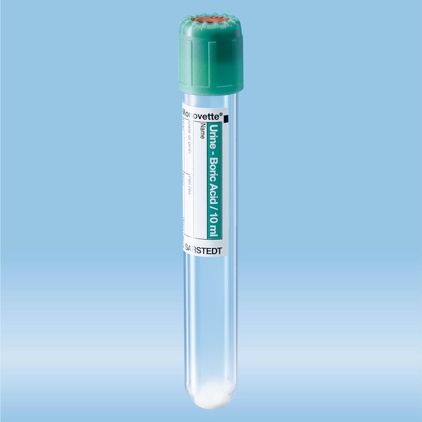 V-Monovette Urine 10 ml 100x15 mm 50pzi verde 