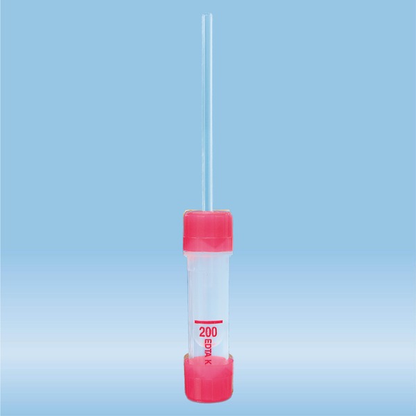 MICROVETTE EDTA 200µl rosso 100x K5 