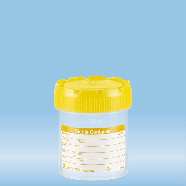 Contenitore sterile 70ml copertura giallo 10pcs 75.9922.721 