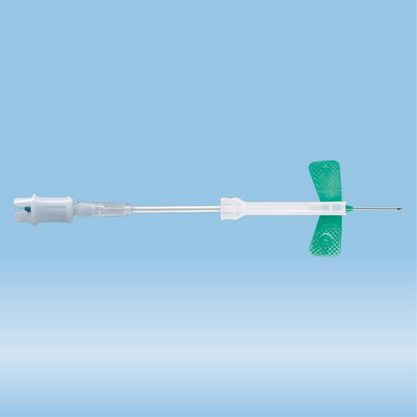 "Cannula di sicurezza a farfalla, 21G verde S.lunghezza: 80 