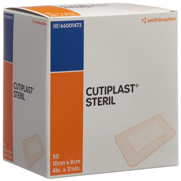 CUTIPLAST STERILE pans vuln 10cmx8cm blanc 50 pce 