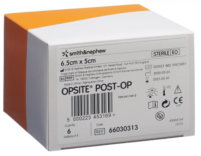 OPSITE POST OP 6.5x5cm 6 Btl 5 Stk 