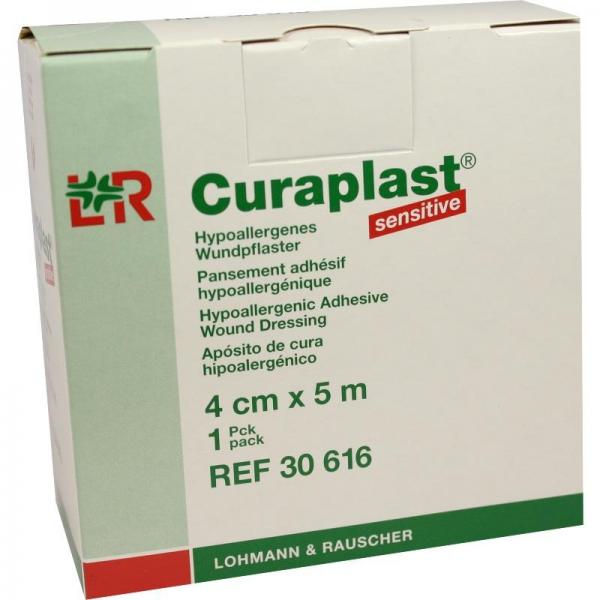 CURAPLAST pans adhésif 4cmx5m chair rouleau 