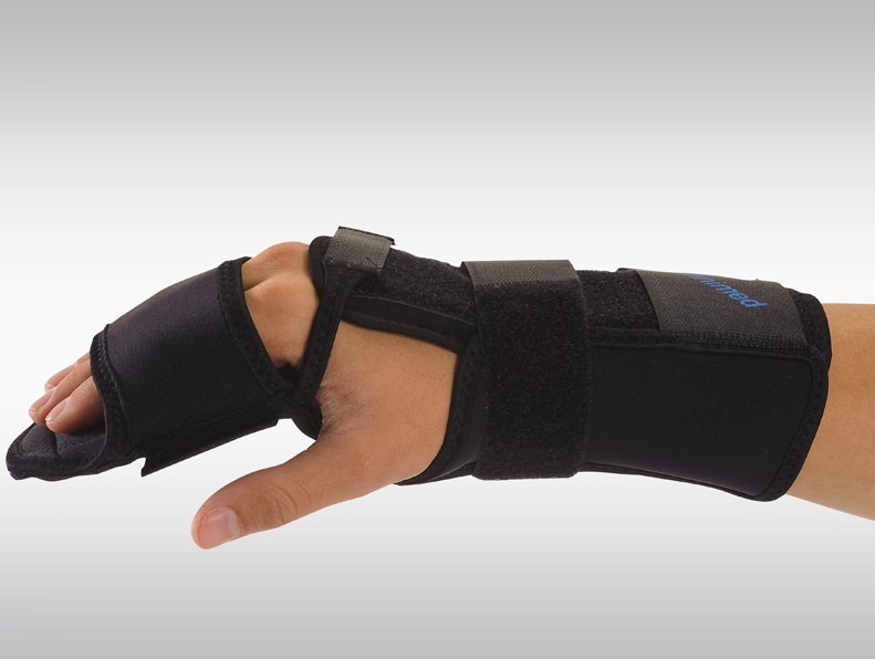 OMNIMED Intrins Plus 4-Fingersch M 15-17cm li schw 