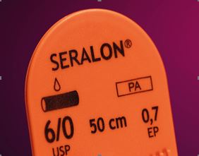 SERALON 6-0 DS-12 50 cm blu 24 pezzi 