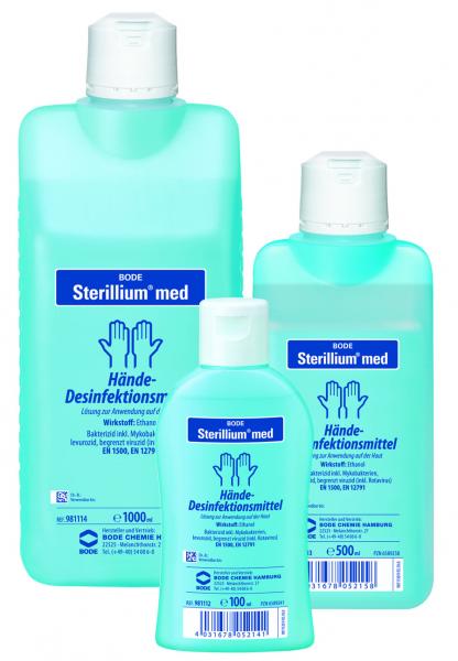 STERILLIUM MED Händedesinfektion liq 500ml (AH) 