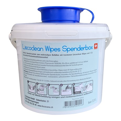 LISCOCLEAN Wipes boîte distributeur 3.5l vide 