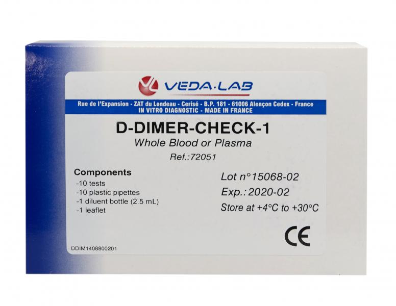 D DIMER CHECK-1 test rapide 10 pce 