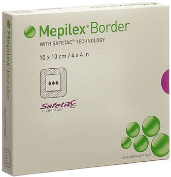 MEPILEX BORDER Schaumverband 10x10cm Silik 5 Stk 