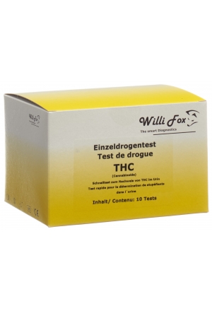 Test de drogue THC urine 10 pcs Willi Fox 