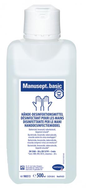 MANUSEPT BASIC désinfectant mains fl 500 ml 