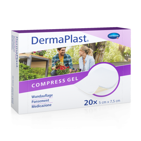 DERMAPLAST Compress Gel 5x7,5cm 20 pezzi 