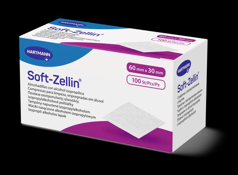 Soft-Zellin Alkoholtupfer 60 x 30 mm 100 Stk 