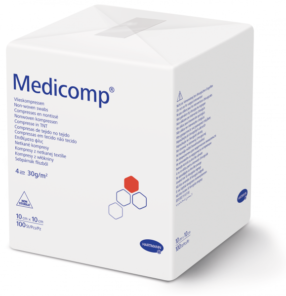 MEDICOMP 4 plis S30 10x10cm non stérile 100 pce 