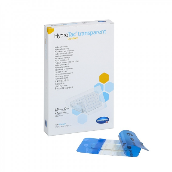 HYDROTAC transp comfort 6.5x10cm stérile 10 pce 