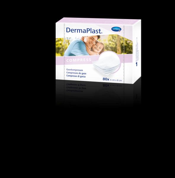 DERMAPLAST Gazekompr 6x8cm 80 Stk 214020 