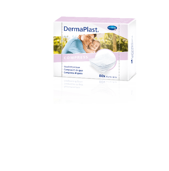 Compressa DERMAPLAST da 6x8 cm, sterile, 80 pezzi, 214020 