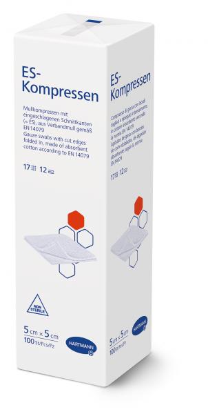 Compressa pieghevole ES 12 strati da 5x5 cm, nuova, confezio 