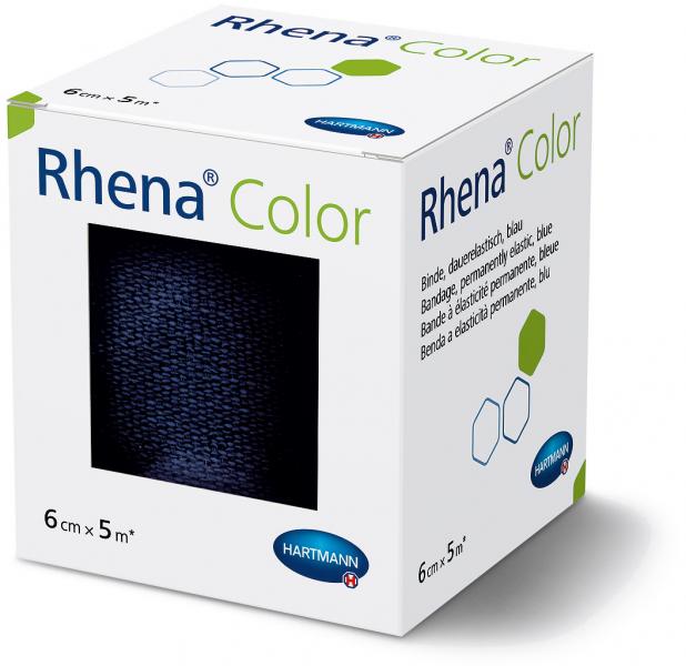 RHENA Color Elastische Binden 6cmx5m blau (neu) 