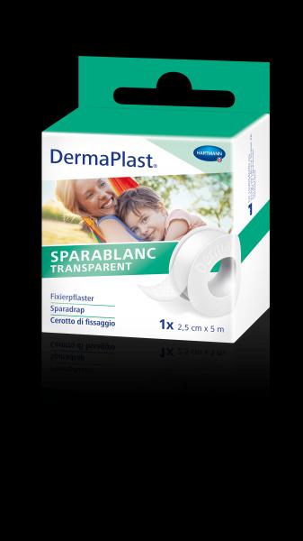 DERMAPLAST Sparablanc Transparent 2.5cmx5m weiss 