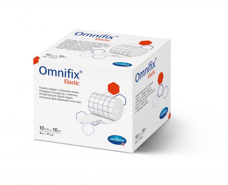 OMNIFIX Fleece di fissaggio, elastico, bianco, 10 cm x 10 m 