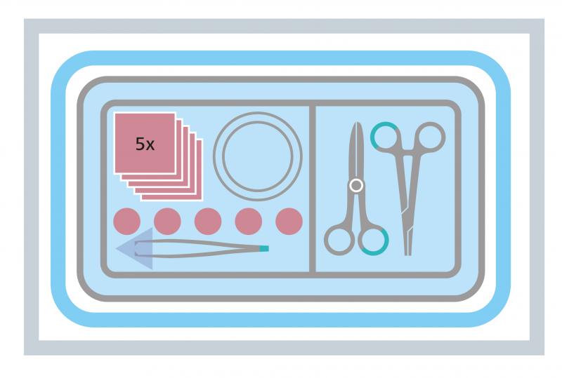 Set di suture MEDISET No 7470 