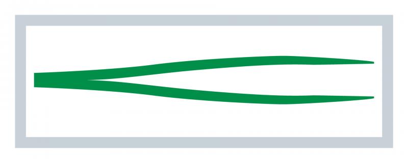 Pinze anatomiche MediSet 12,5 cm verde 20 pz. 