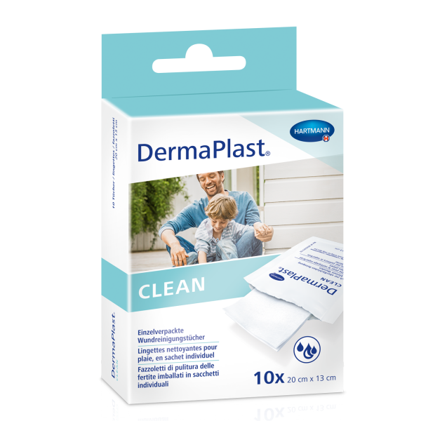 DERMAPLAST Clean Wundreinigungstücher 10 Stk 