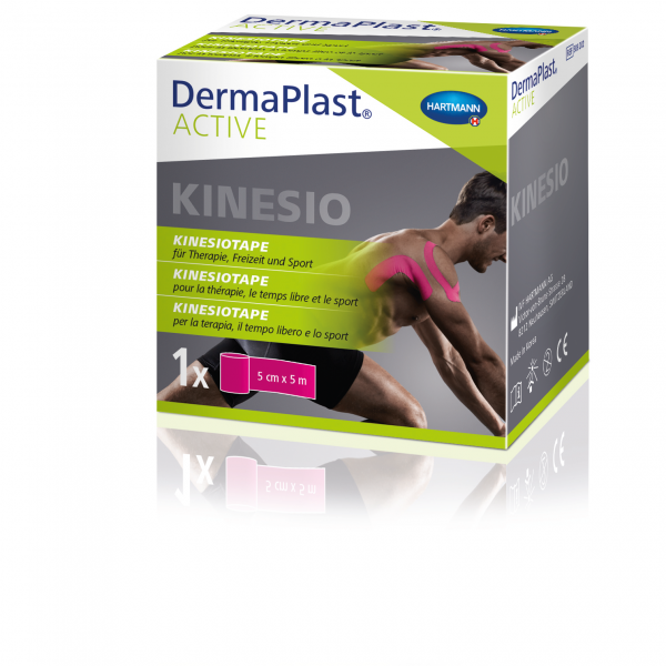 DERMAPLAST Active Kinesiotape 5cmx5m rose (nouv) 