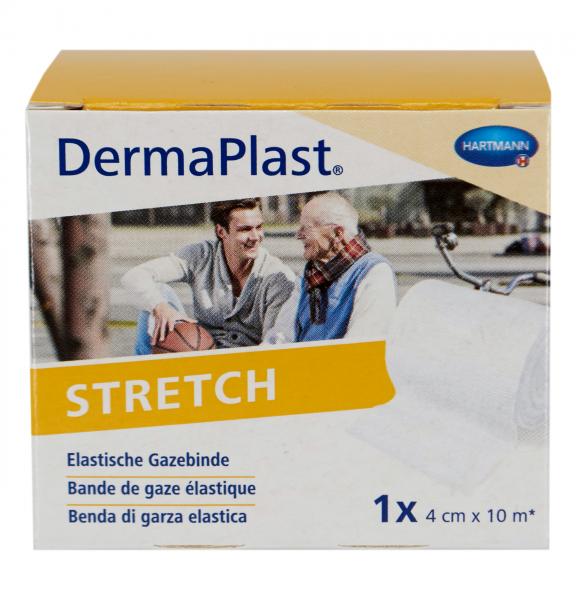 DERMAPLAST STRETCH bande gaze 4cmx10m blanc (nouv) 