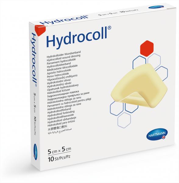 HYDROCOLL pans hydrocolloide 5x5cm 10 pce 