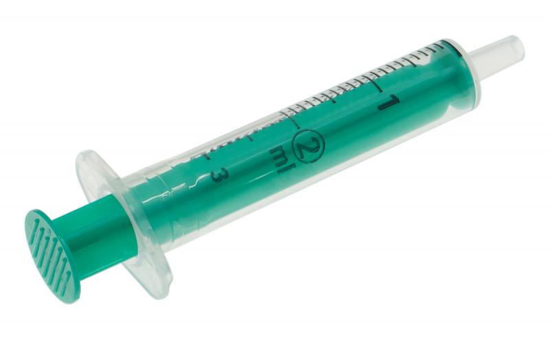 Seringue d'injection 2 parties centre 100 x 2 ml 