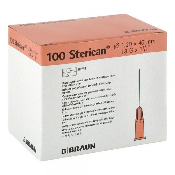 STERICAN rose 1,20x40 mm 18G 100 pezzi 