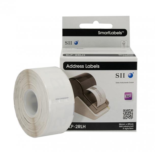 Étiquettes SMART SLP-2RLH 28x89mm, RO 2x260 