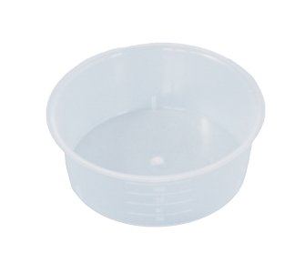 Vaschetta monouso in plastica trasparente da 250 ml, sterile 