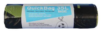 Sac poubelle 35 litres gris, 26 my, LD-PE Rl Quick-Bag 2 